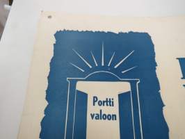 Nuorison Rukouslauantai Martin kirkossa 21.2.1959 -juliste / poster