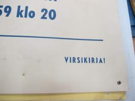 Nuorison Rukouslauantai Martin kirkossa 21.2.1959 -juliste / poster