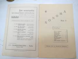 Sonora nr 1 levy- ja tanssiuutuudet / iskusävelmät