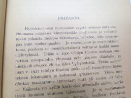 Nuoren hyönteistieteilijän opas, tekijän omiste Tohtori E. Bergroth´ille -insects quide for youngters