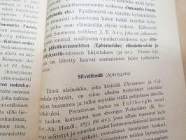 Nuoren hyönteistieteilijän opas, tekijän omiste Tohtori E. Bergroth´ille -insects quide for youngters