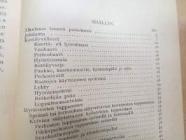 Nuoren hyönteistieteilijän opas, tekijän omiste Tohtori E. Bergroth´ille -insects quide for youngters