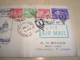 5th Anniversary The Oil Capital of the World, Tulsa, Ohlahoma, 1928-1933, USA, ensipäiväkuori, FDC. Katso myös muut kohteeni, minulla on myynnissä mm. noin 1