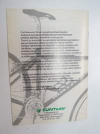 Tunturi polkupyörän käyttöohje ja huoltokirja -owner´s manual of bicycle