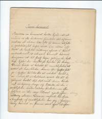 Tvenne barnamord / Kaksi lapsenmurhaa - Käsinkirjoitettu 20 sivua 1800-luvun loppu Viipuri