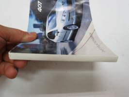 Peugeot 407 -Instruktionsbok / owner´s manual