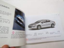 Peugeot 407 -Instruktionsbok / owner´s manual