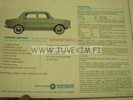 Simca 1000 USA -myyntiesite