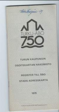 Turun osoitekartan hakemisto 1979