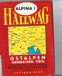 Ostalpen, Tirol, Dolomiten, Oberbayern 1967  -  kartta