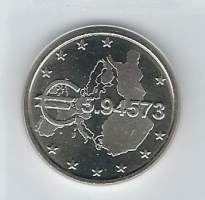 Rahapaja Oy Euro 5,94573  - jetoni poletti