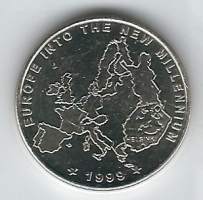 Rahapaja Oy 1999 EU / Europa into Millenium - jetoni poletti