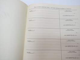 Aktiebolaget Wärtsilä Osakeyhtiö, 50 osaketta á 300 mk aktiebrev å 50 aktier á 300 mark, 15 000 mk,  Värtsilä 1935 -osakekirja / share certificate