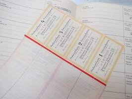 Yhdistyneet Villatehtaat Oy, Helsinki, 5 osaketta á 500 mk - Fem aktier á 500 mk, Litt B 2 500 mk -osakekirja / share certificate