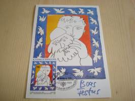 Pablo Picasso, maksikortti, ensipäiväkortti, Sao Tome &amp; Principe, 1981, FDC. Katso myös muut kohteeni mm. noin 1200 erilaista amerikkalaista ensipäiväkuorta