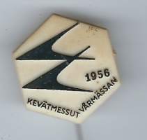 Kevätmessut 1956   - neulamerkki, rintamerkki muovia