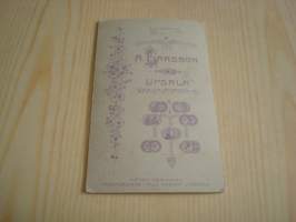 Sotilasvalokuva, kova, vuodelta 1909, Upsala, Ruotsi. Katso myös muut kohteeni.