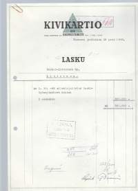 Kivikartio  Oy   Turku   - firmalomake 1948