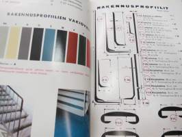 Muovit 1967 - Rakennustuotteet - Yhtyneet Muovitehtaat Oy (Vaasan Tehtaat - Pietarsaaren Tehtaat) -tuoteluettelo + teknistä tietoa -product catalog