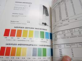 Muovit 1967 - Rakennustuotteet - Yhtyneet Muovitehtaat Oy (Vaasan Tehtaat - Pietarsaaren Tehtaat) -tuoteluettelo + teknistä tietoa -product catalog