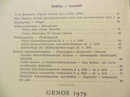Genos - Suomen sukututkimusseuran aikakauskirja 2,3,4 /1979