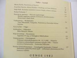 Genos - Suomen sukututkimusseuran aikakauskirja 1-4/1982