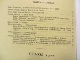 Genos - Suomen sukututkimusseuran aikakauskirja 1-4/1977