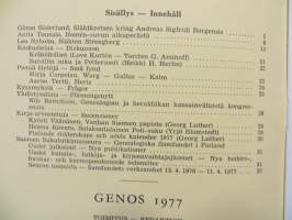Genos - Suomen sukututkimusseuran aikakauskirja 1-4/1977