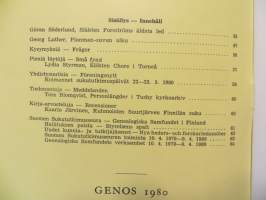 Genos - Suomen sukututkimusseuran aikakauskirja 1-4/1980
