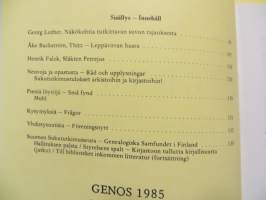 Genos - Suomen sukututkimusseuran aikakauskirja 1-4/1985