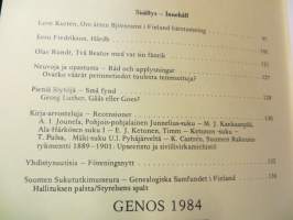 Genos - Suomen sukututkimusseuran aikakauskirja 1-4/1984