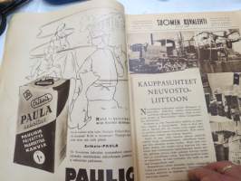 Suomen Kuvalehti 1948 nr 23, ilmestynyt 5.6.1948,  sis. mm. seur. artikkelit / kuvat / mainokset; Kansikuva Nuorten urheiluviikolla - &quot;Matti Järvinen opastaa