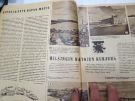 Suomen Kuvalehti 1948 nr 23, ilmestynyt 5.6.1948,  sis. mm. seur. artikkelit / kuvat / mainokset; Kansikuva Nuorten urheiluviikolla - &quot;Matti Järvinen opastaa