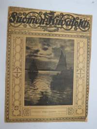 Suomen Kuvalehti 1919 nr 40, kansikuva Syysilta Drumsössä, Englantilaisten moottoriveneiden hyökkäys Kronstadtiin, Jäännösjoukko, Suomenlinna kuvaamataiteessa, ym.