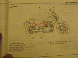 Yamaha Virago XV125 owner´s manual käyttöohjekirja