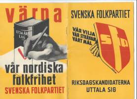 Riksdagskandidaterna 1948