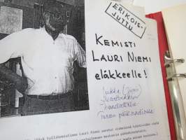 Vanhan tullitien varrelta - julkaisematon käsikirjoitus noin 35 vuoden uralta 1957 - noin 1990-luvun alkuun tullihallinnon palveluksessa, kirjoittanut kemisti