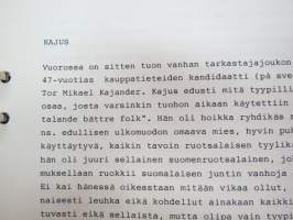 Vanhan tullitien varrelta - julkaisematon käsikirjoitus noin 35 vuoden uralta 1957 - noin 1990-luvun alkuun tullihallinnon palveluksessa, kirjoittanut kemisti