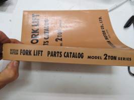 Nissan - Datsun Forklift model 2 ton series Parts Catalog -varaosaluettelo, trukki 2 tonnin