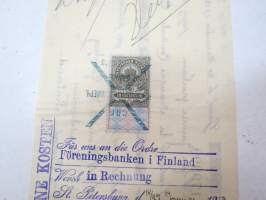 Société Anonyme Horticole Adolphe D´Haéne - Gand - Belgique) - A.W. Granberg Porvoo - Föreningsbanken i Finland / St. Petersburg Internationale Handelsbank,