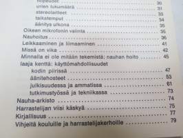 BASF-ääninauhaopas - Lyhyt yhteenveto siitä kaikesta mikä liittyy BASF-ääninauhaan -guide to recording tapes