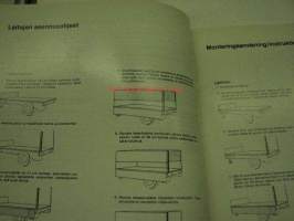 Traktoriperävaunu Velsa 95-95/3K-115-115/3K Traktorsläpvagn -käyttöohje- ja varaosakirja