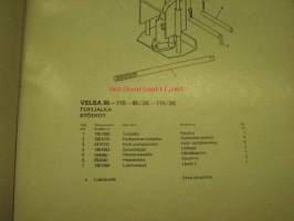 Traktoriperävaunu Velsa 95-95/3K-115-115/3K Traktorsläpvagn -käyttöohje- ja varaosakirja