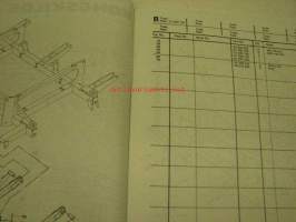 Kongskilde SP7000 -spare parts list varaosaluettelo englanniksi