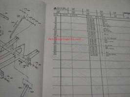 Kongskilde SP7000 -spare parts list varaosaluettelo englanniksi