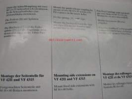 Kongskilde VF 4300, VF 4200 Assembly instructions -asennus- / säätöohjeet englanniksi