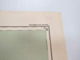 Viipurin lääni V: Y. Konevits - Pyhäjärven kunta 1920 -kartta / map