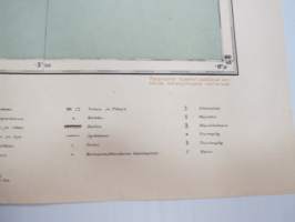 Viipurin lääni V: Y. Konevits - Pyhäjärven kunta 1920 -kartta / map