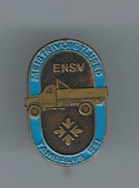 ENSV Tamsalu 1981 kuorma-auto lukkoneulamerkki  rintamerkki