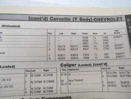 EIS Brake System Parts - Library Catalog 1975-1989 -jarruosien varaosaluettelo